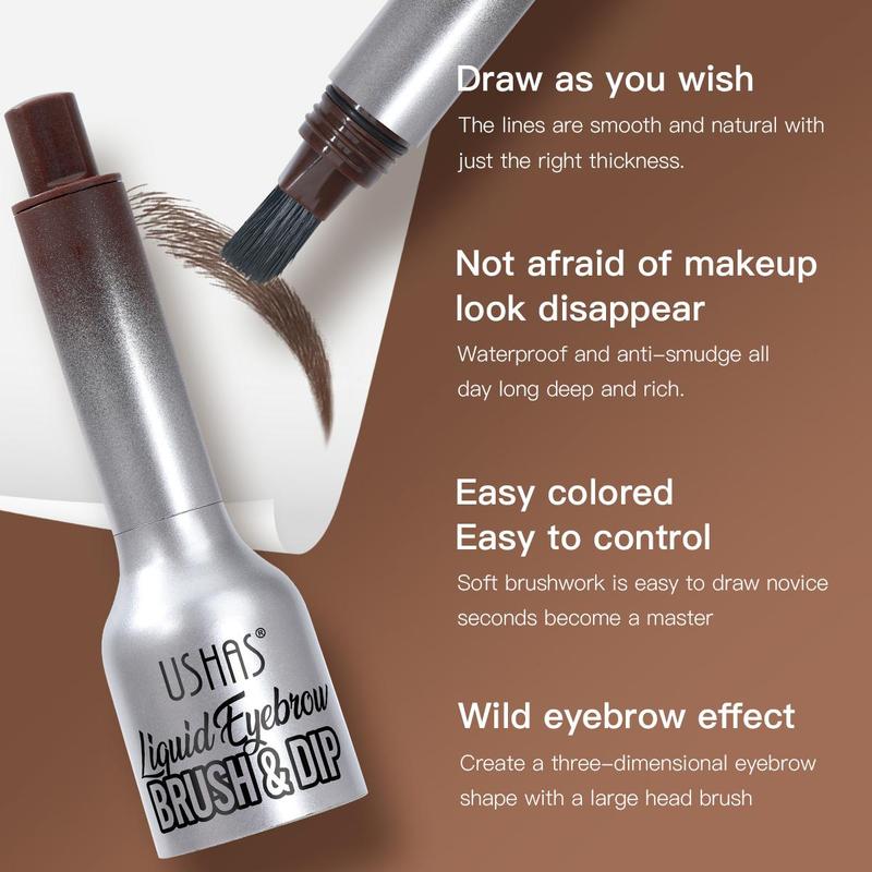 Waterproof Eyebrow Dyeing Liquid with Brush, 1 Count Long Lasting Natural Eyebrow Makeup Tool, Professional Eye Makeup Products for Women