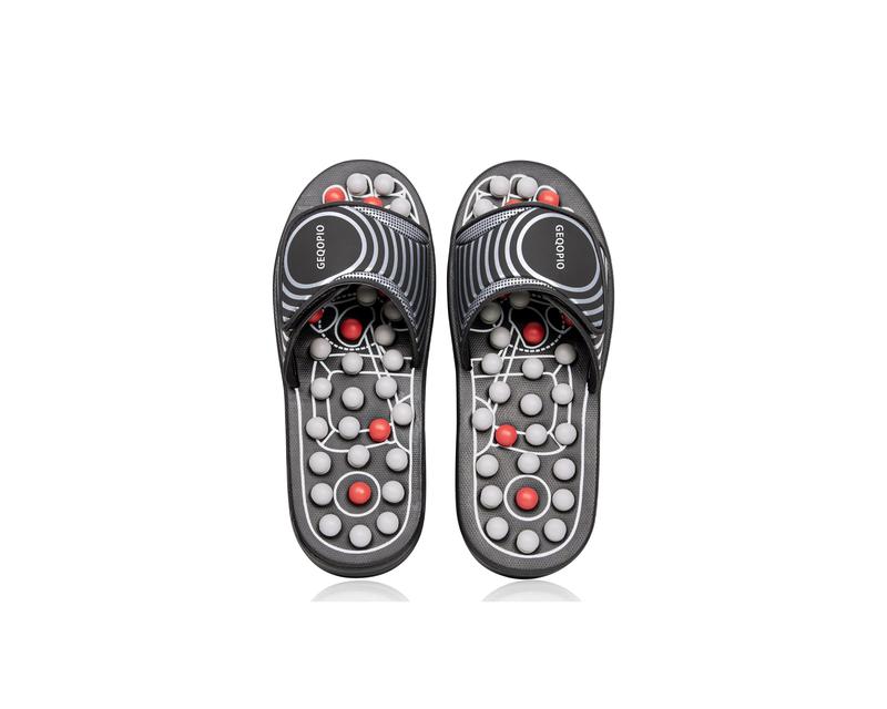 GEQOPIO Acupressure Foot Massager Acupoint Stimulation Massage Slippers Shoes Reflexology Sandals Gift for Men Women, Reduce Feet Tension Promote Circulation, Father's Mother's Day Gift(02S)