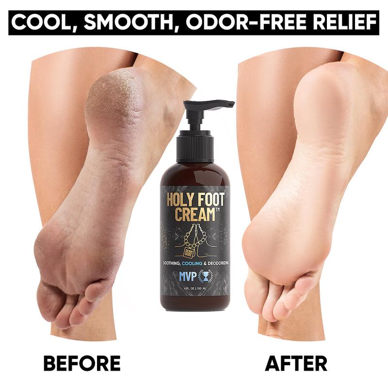 Foot & Sack Power Pack with Happy Sack Cooling Cream and Holy Foot Antifungal Deodorizer Body Care Comfort Skin Repair Cosmetics Skin Care