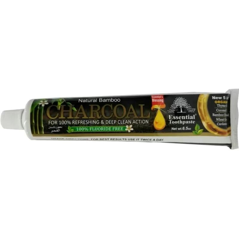 Organic Bamboo Charcoal Toothpaste 100% Natural Teeth Whitening Oral Care - 6.5 oz Coconut Cream oral health Management