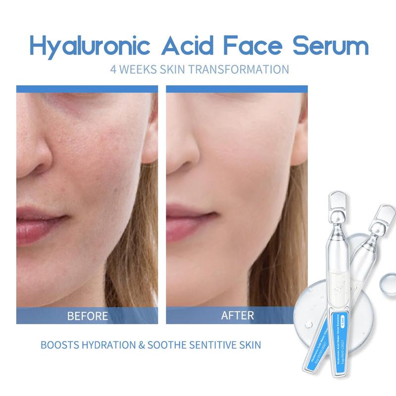 Ultra-Hydrating Serum -Vegan| 3% Hyaluronic Acid Glass Skin Single-Puolern 2in1-Use Vials Skincare Comfort Skin Repair