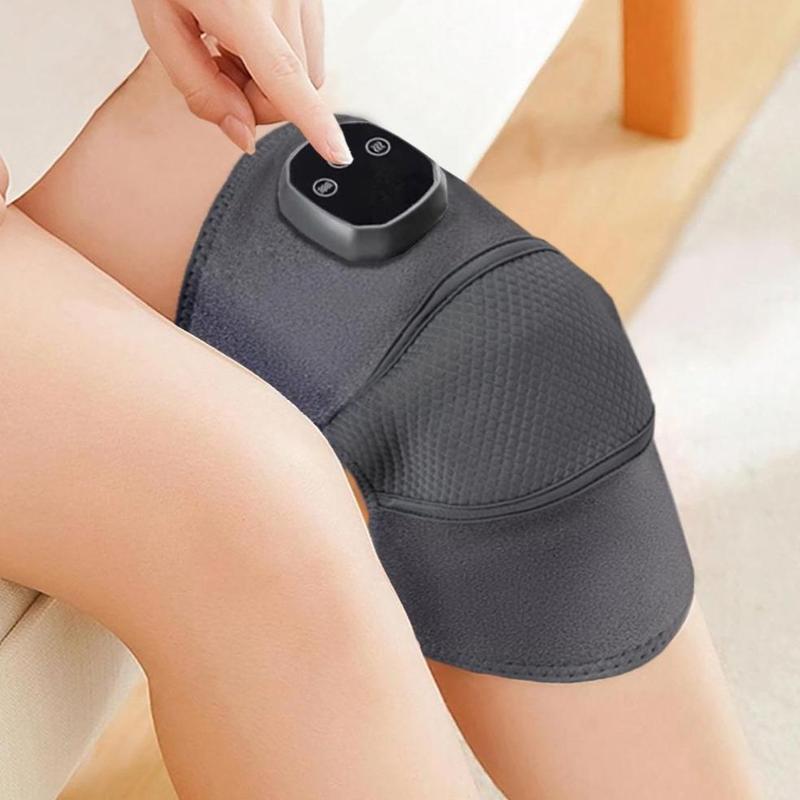 Portable Heating Massage Knee Pad, 1 Count Rechargeable Vibration Knee Massager with Digital Display, Multifunctional Winter Massage Gift for Home & Office