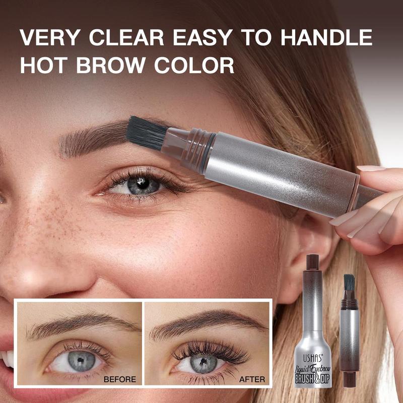 Waterproof Eyebrow Dyeing Liquid with Brush, 1 Count Long Lasting Natural Eyebrow Makeup Tool, Professional Eye Makeup Products for Women