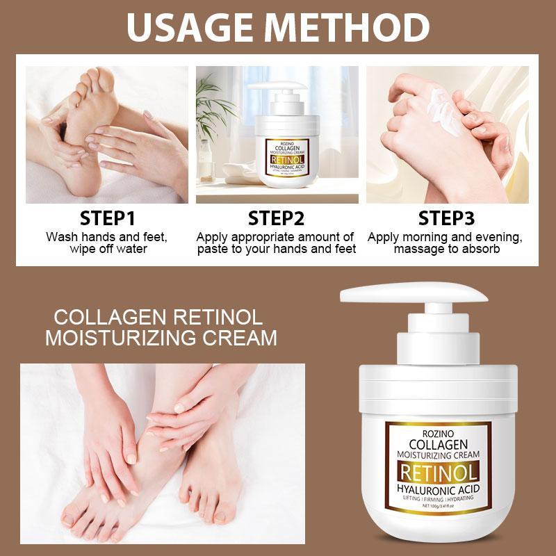 Retinol Moisturizing Hand Cream, Hydrating & Nourishing Hand & Foot Lotion for All Skin Types