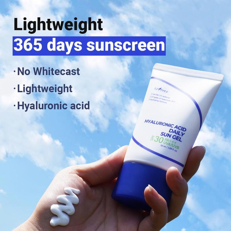 ISNTREE Hyaluronic Acid Daily Sun Gel 50ml, 1.69 fl oz with SPF 30 PA+++