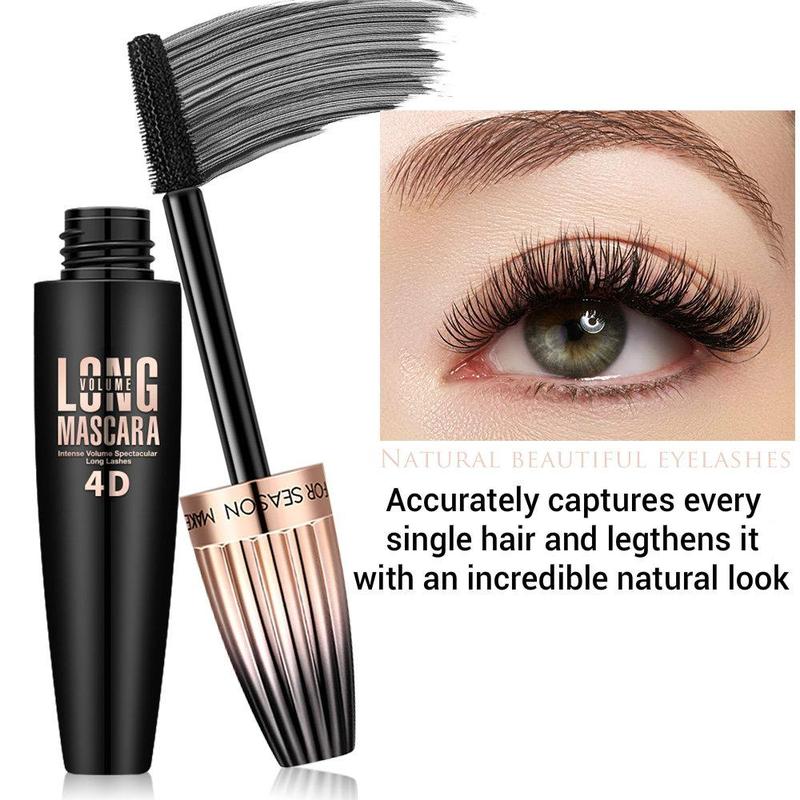 Long Lasting Mascara, 1 Count 2 Counts Waterproof Eyelash Extensions Mascara, Professional Eye Enhancement Makeup Products for Women & Girls