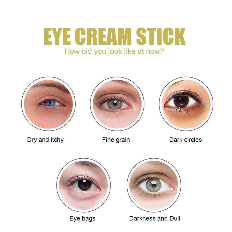 Snail Collagen Eye Cream Stick, Moisturizing Eye Cream Stick, Reduces The Look Of Fine Lines & Smoothes Wrinkles, Eye Care Product for Women & Men