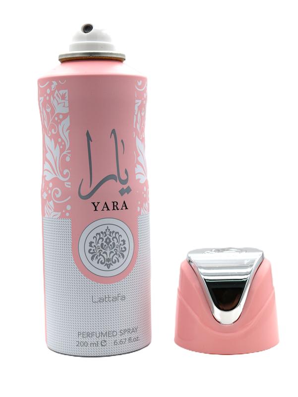 LATTAFA YARA BODY SPRAY 6.7oz  PERFUME SPRAY Scented Scent Fragrance Floral Body Care Comfort Cosmetic Aroma Cleanser Flower Deodorant Blend Daily