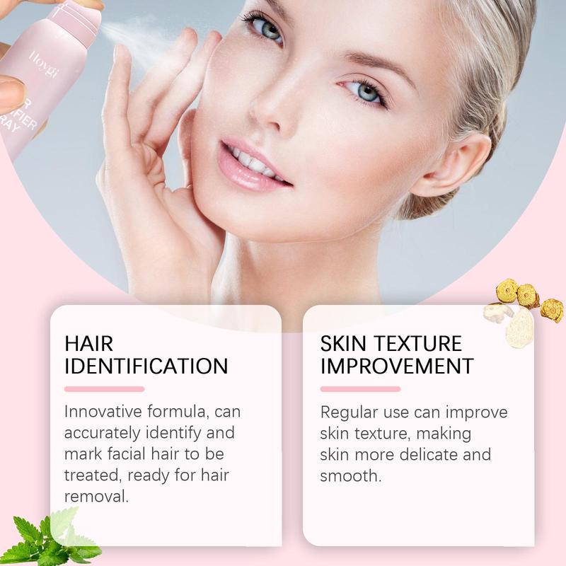 Hair Identifier Spray with Tool, 1 Set Gentle Non-irritating Hair Removal Spray with Trimmer, Hair Removal Product, Facial Hair Removal Product, National Day Offers, Christmas Gift