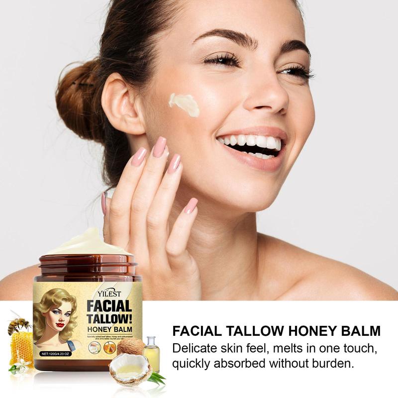 Beef Tallow & Honey Face Cream, Moisturizing Face Cream, Hydrating Face Moisturizer, Face Lotion For Women & Men