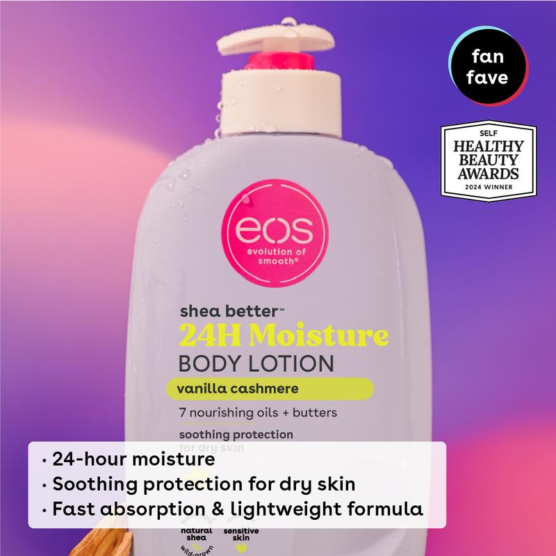 eos Shea Better Body Lotion for Dry Skin – Full Scent Collection, 16 fl oz, Deep Hydration & Nourishing Care for Soft, Smooth Skin!