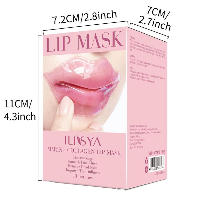 Moisturizing Lip Mask (20pcs), Hydrating Lip Care Patches, Lip Moisturizer Patches, Professional Lip Care Products for Women & Girls