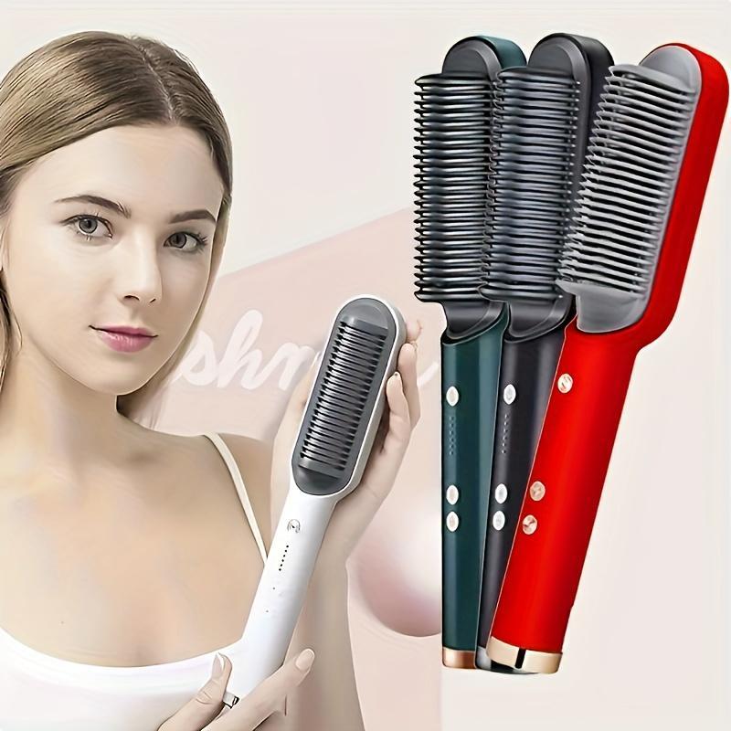 Electric Hair Straightener Comb, Multifunctional Hair Straightening Comb, Wet & Dry Hair Styling Tool for Home & Salon Use, Christmas Gift