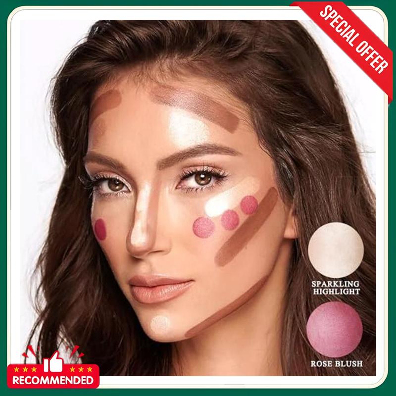 Youngfocus Cosmetics Cream Contour Best 8 Colors Contouring Foundation - Highlighting Makeup Kit Concealer Palette - Vegan, Cruelty Free and Hypoallergenic - Instruction Manual（Face Blushes）