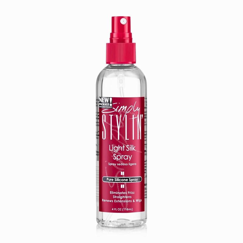 SIMPLY STYLIN' Light Silk Hair Spray - Anti-Frizz Silicone Heat Protectant - Hair Detangler for Women and Synthetic Wigs - 4 fl oz  Haircare