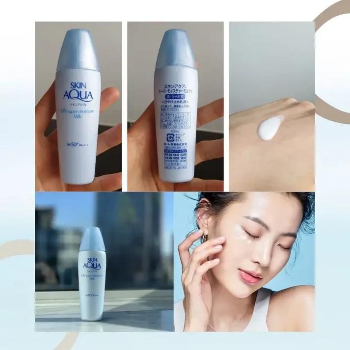 Rohto Skin AQUA UV Super Milk Sunscreen 40mL SPF50+PA++++ Waterproof Facial Organic Skincare Acne