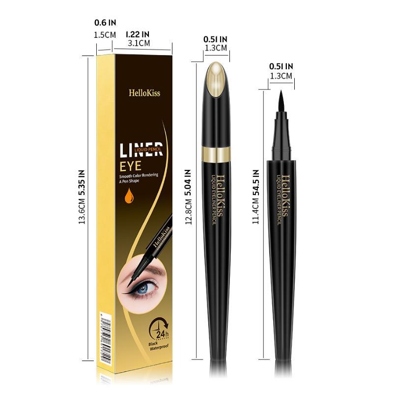 Long Lasting Liquid Eyeliner, 1 Count Quick Drying Eyeliner Pen with Precise Flexible Tip and Comfortable Grip, Easy to Apply for Eye Makeup, Professional Daily Makeup Accessories