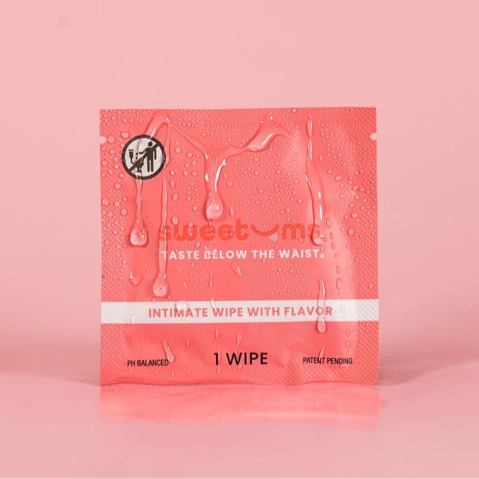 Sweetums Cherry Flavored Wipes Feminine Wipes Flavored Beauty Feminine Hygiene Personal Care Cherry Scent Cherry Flavor pH balanced gynecologist tested dermatologist tested