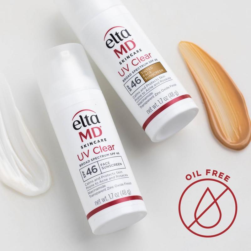 EltaMD UV Clear Face Sunscreen SPF 46, Oil Free Sunscreen with Zinc Oxide, Dermatologist Recommended Sunscreen