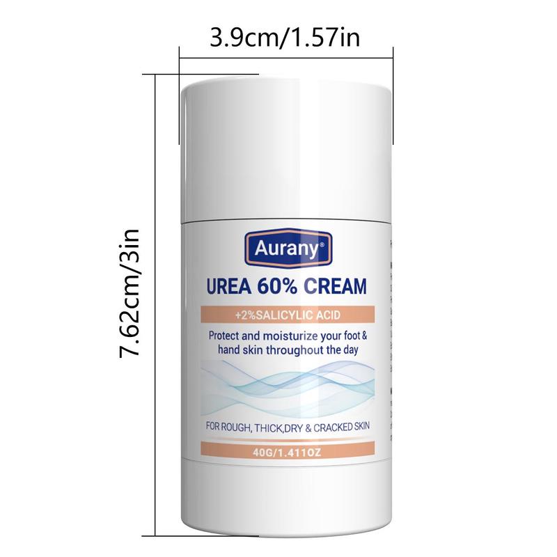 60% Urea & 2% Salicylic Acid Foot Care Cream, Moisturizing Foot Cream for Rough, Thick, Dry, Cracked Skin, Soften & Moisturizer Skin for Feet, Knees, Hand