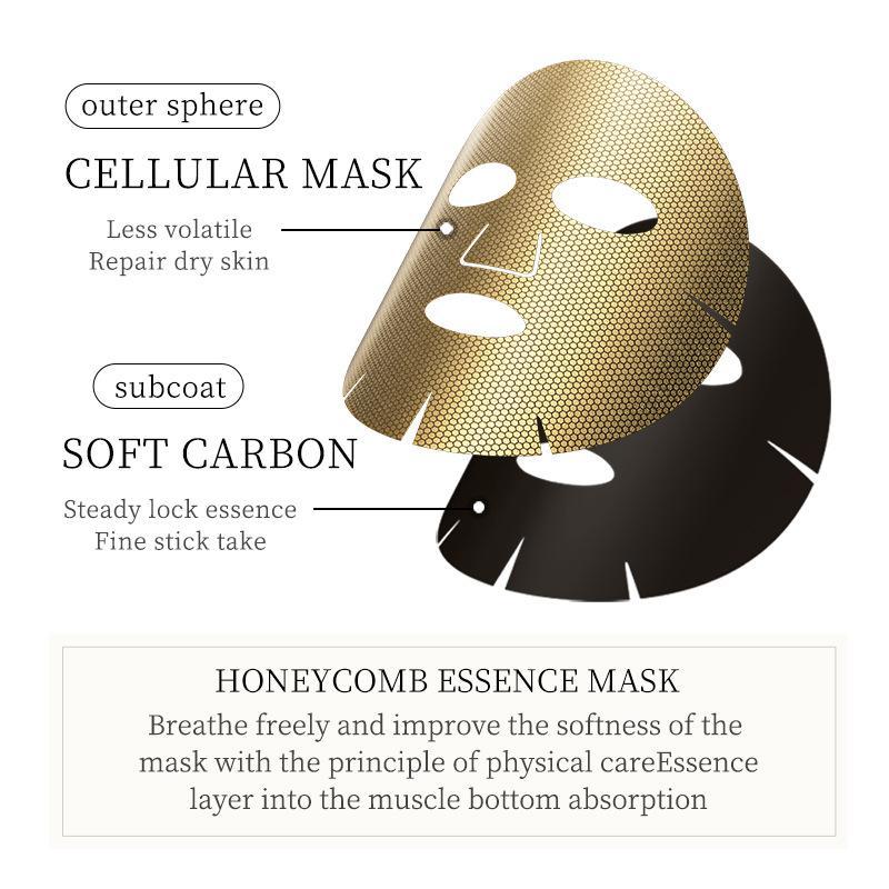 Hydrating 24k Gold Facial Skin Care Mask, 10pcs set  Deeply Moisturizing Face Skincare Sheet, Beauty & Personal Care Daily Skincare Product