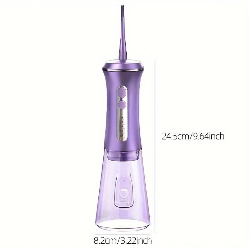 Rechargeable Water Flosser, 1 Set 4 Modes Deep Cleaning Oral Irrigator with Replacement Head, Oral Care Tool for Home & Travel