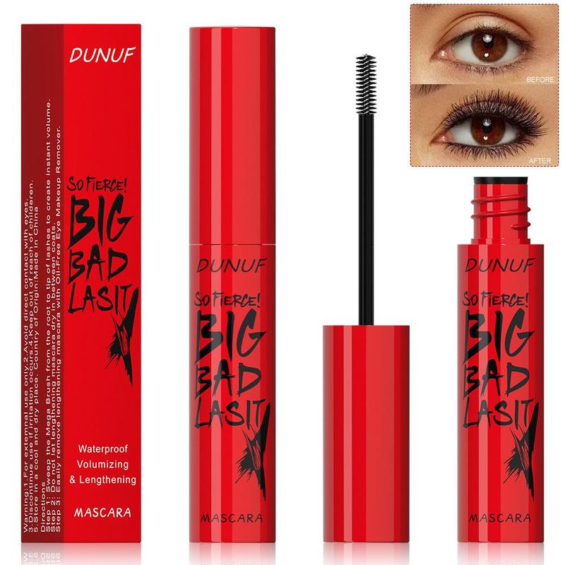 Long Lasting Mascara (3 Counts), Waterproof Curling Mascara, Professional Eye Enhancement Makeup Products for Women & Girls