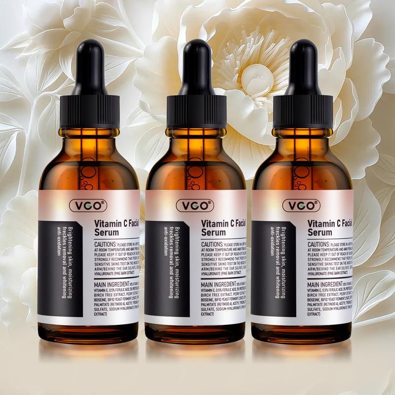 VGO Vitamin C Facial Serum Essence, 30ml   60ml - Gentle Acne Cleanser-B3 for Skin Repair - Comfort Skincare Cleansing Facial Wash