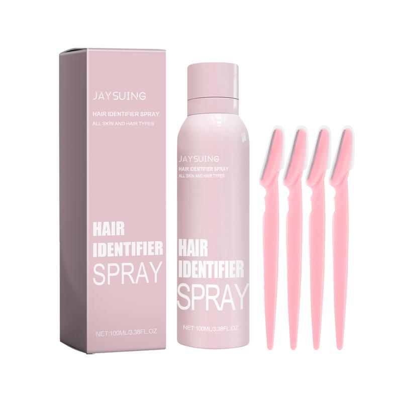 JAYSUING Hair Identifier Spray. (1 spray bottle and 4 trimmers) Wax cleanse skin, and gently remove hair with this spray serum. Body Care Hair Removal