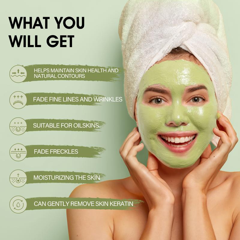 SHVYOG Green Tea Face Mask, Green Tea Clay Mask with Volcanic Mud, Deep Cleansing & Moisturizing & Hydrating Clay Facial Mask Hydrate Moisturize