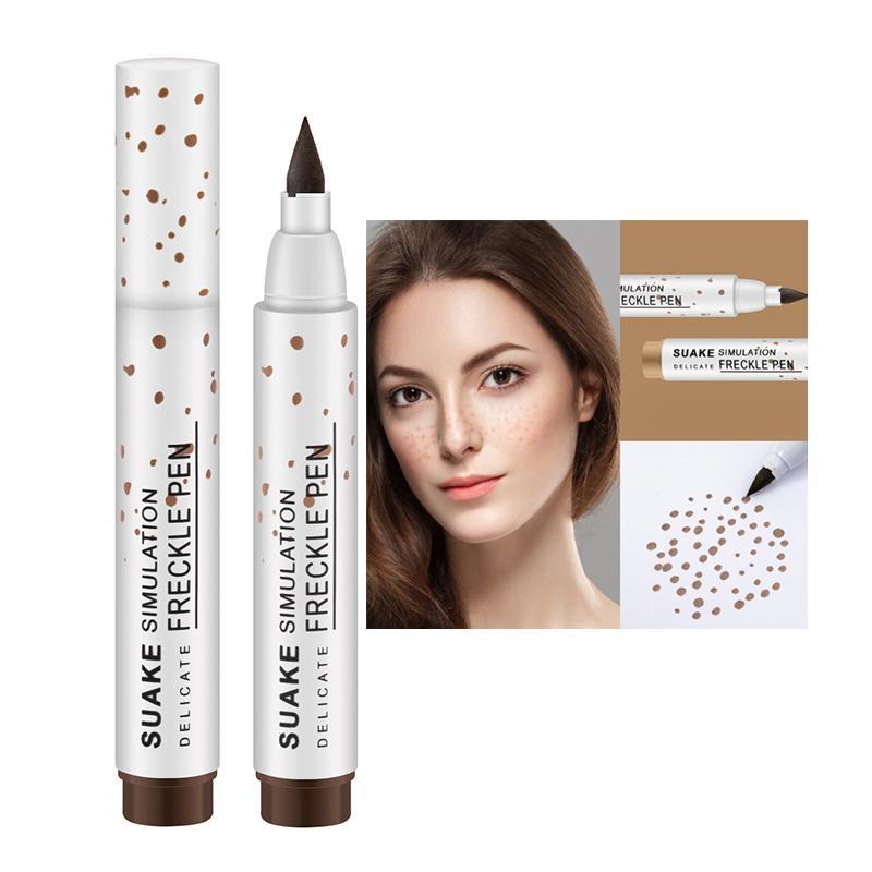 Natural Simulation Freckle Makeup Pen, 4 Counts set Waterproof Long Lasting Freckle Stick, Easy Coloring Freckle Pen, Makeup Accessories