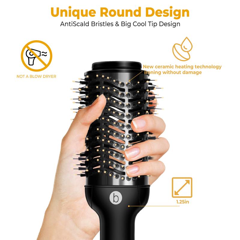 OKWRAP 3 In 1 Hair Dryer Thermal Brush Blow Dryer Brush, Styler Volumizer For Drying & Straightening, Christmas Holiday Gifts