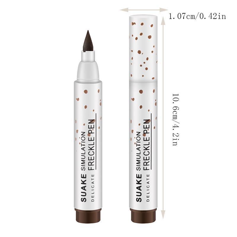 Natural Simulation Freckle Makeup Pen, 4 Counts set Waterproof Long Lasting Freckle Stick, Easy Coloring Freckle Pen, Makeup Accessories