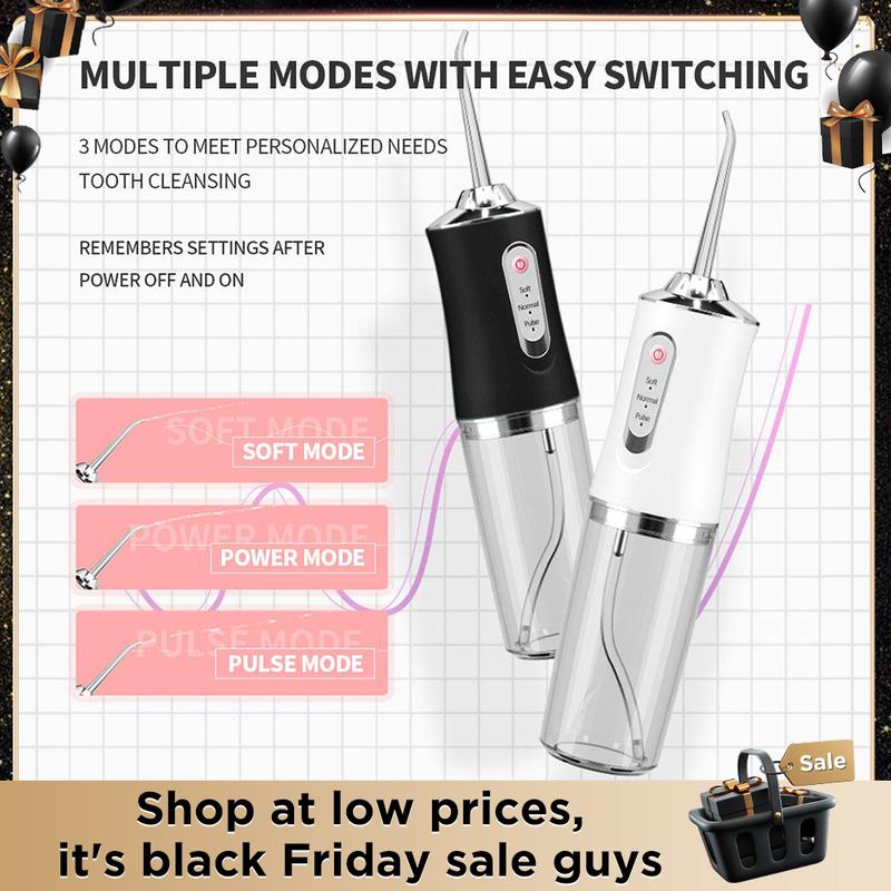 water flosser Christmas Special Offer High Quality High Quality Portable Oral Irrigator Only 9.9 RMB 4 in 1 | Cordless Oral Irrigator with Dly Mode and 4 Nozzles, IPX7 Waterproof, 3 Cleaning Modes, Powerful Mini Bursts for Teeth and Braces Care