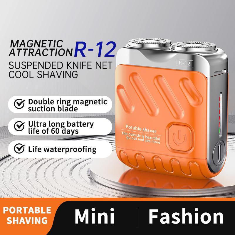 Portable Mini Electric Shaver, Waterproof Electric Shaver, Men's Beard Trimmer, Travel Shaver, Mini Shaver for Travel, Men's Grooming Tool