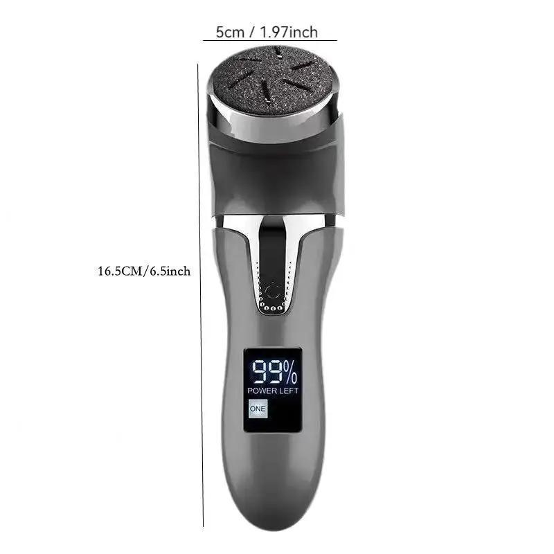 Rechargeable Electric Foot Callus Remover, Waterproof LCD Display 3 Heads 2 Speeds Electric Callus Remover for Feet with Vacuum, 8 in 1 Professional Pedicure Tools Kit, Christmas, Christmas Gift