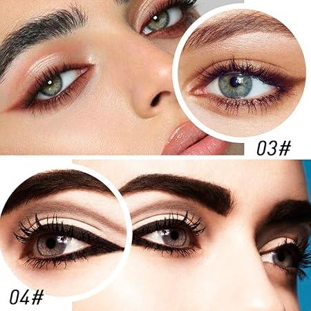 4Pcs Black Brown Silver Gray Gel Eyeliner Pencil Set, Waterproof Smudge Proof,Cat Eye Makeup Stencil,Smokey Eyeshadow Stick, Makeup, Lipliner Cosmetic