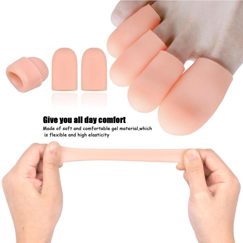 Toe Cover Set, 20pcs set Breathable Soft Toe Nail Cover, Ingrown Toe Comfort Covers for Women and Men, Toe Nail Care Supplies