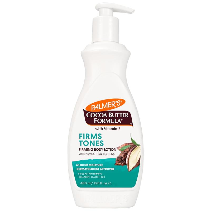 Palmer's Cocoa Butter Formula Skin Firming Body Lotion 13.5 Oz, Toning & Tightening Cream Shea Vegan Moisturize Body Care Coconut