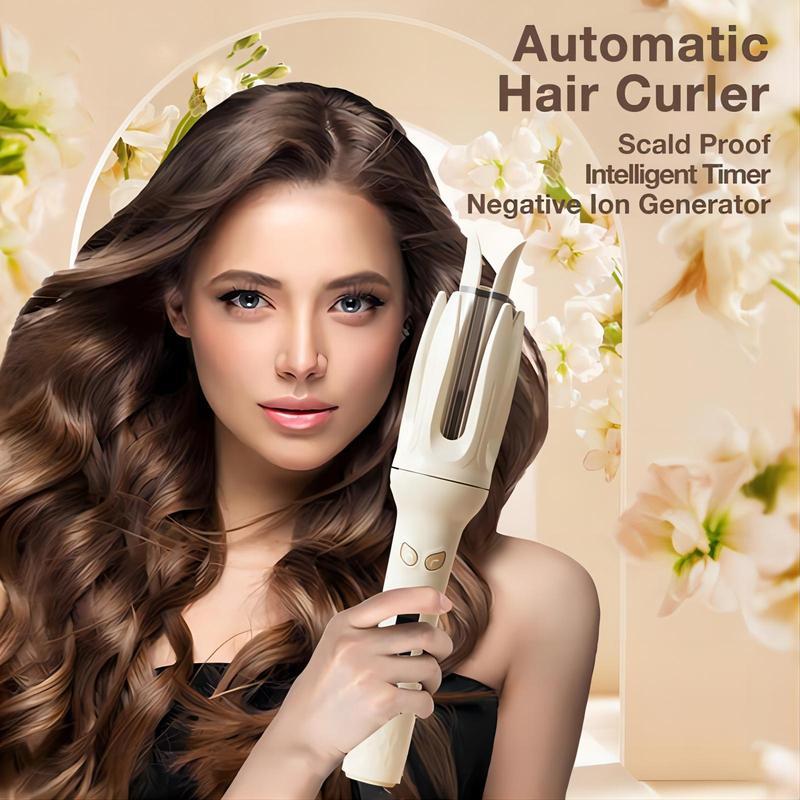 Automatic Hair Curling Iron,28mm Hair Curler Styling Tools for Home,Negative Ion Automatic Hair Curl Wand,4 Modes Temperatures Curling Iron for Women