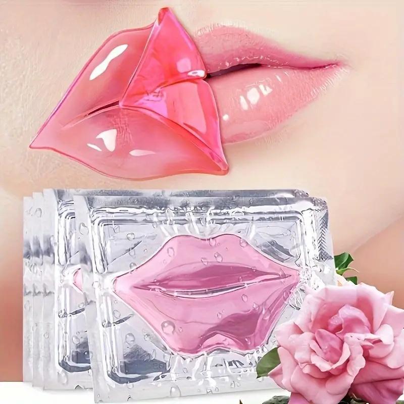 Portable Plant Extract Moisturizing Lip Mask, 1 Set Crystal Gel Lip Mask, Christmas Crystal Gel Lip Mask, Hydrating Lip Masks, Lip Care Gel Mask Smooths Dry Cracks & Improves Lip Skin, Lip Moisturizer Patches, Lip Care Product, Summer Gift, Fall Gift