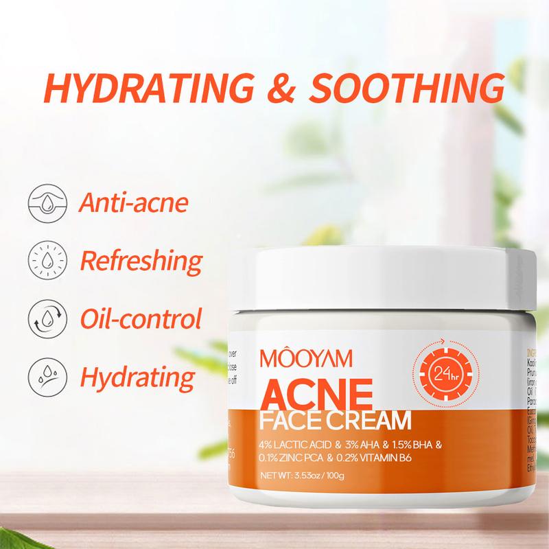 MOOYAM Acne Scar Treatment Cream 100g Centella & Snail Repair Cream Post-Acne Marks Removal Acne&Pimple Treatment Fragrance Free Paraben Free Skincare Salicylic Skin Repair Sensitive Teens-