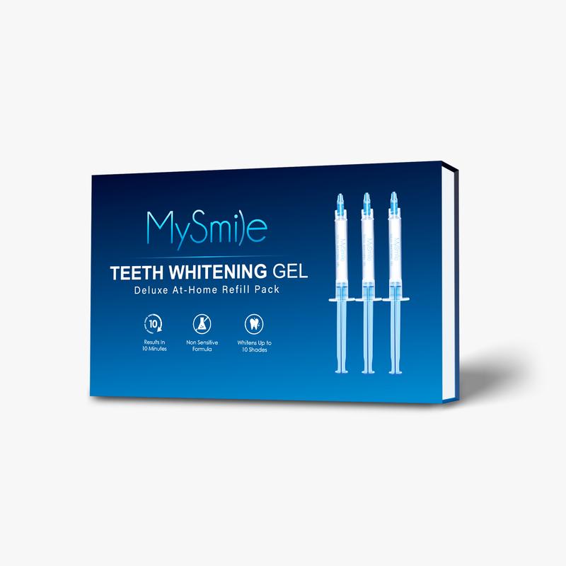 MySmile Teeth Whitening Gel Pen Refill Pack, 3 Non-Sensitive Teeth Whitening Pen, Deluxe Dental Grade Tooth Whitening Gel with Carbamide Peroxide for Home, 10 min Fast Result - Oral Black Friday Christmas Deal(Result May Vary)