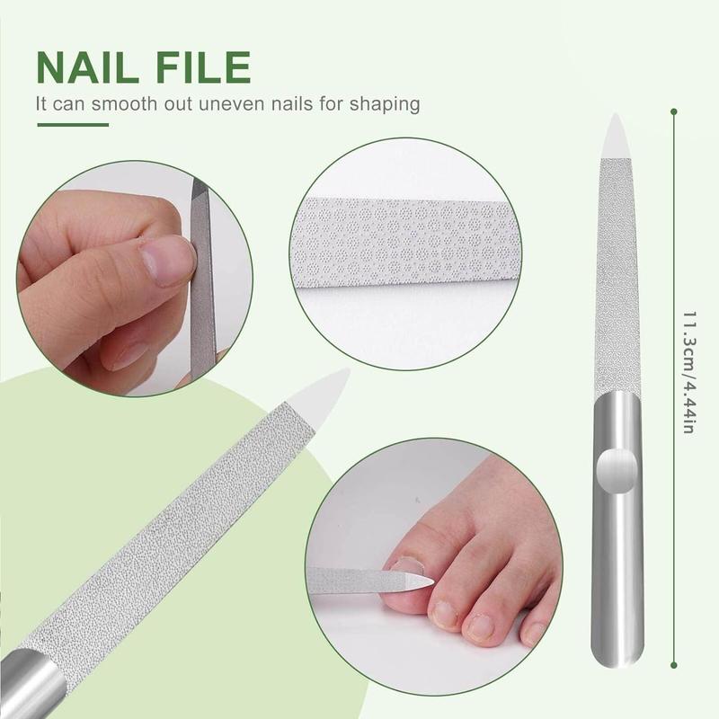 Professional Ingrown Toenail Tool, 5 Counts set Stainless Steel Toenail File and Lifters Tool Kit, Multi-use Under Nail Cleaner Tools Nail Care & Manicure Set for Daily Use