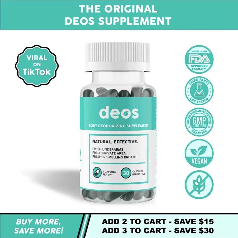 Full Body Deodorant Supplement | DEOS QQZOFG  Internal Deodorant