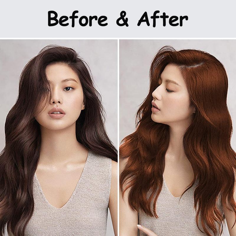 Herbal Light Brown Hair Dye, Color Shampoo - Dyeing, Conditioning, Softening, Semi-Permanent Hair Dye, for Women and Men, 17.60 Fl Oz hair dye shampoo