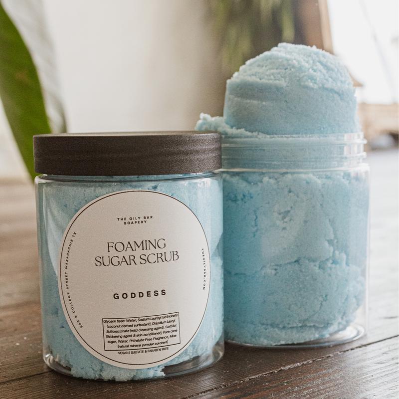 Foaming Sugar Scrub for Gentle Skin Exfoliation - Body Care