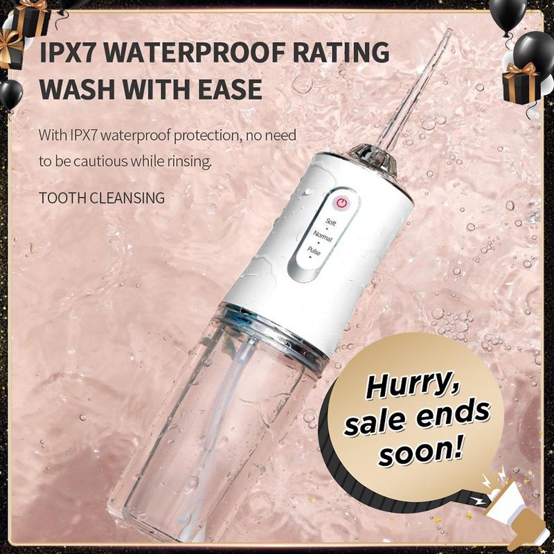 water flosser Christmas Special Offer High Quality High Quality Portable Oral Irrigator Only 9.9 RMB 4 in 1 | Cordless Oral Irrigator with Dly Mode and 4 Nozzles, IPX7 Waterproof, 3 Cleaning Modes, Powerful Mini Bursts for Teeth and Braces Care