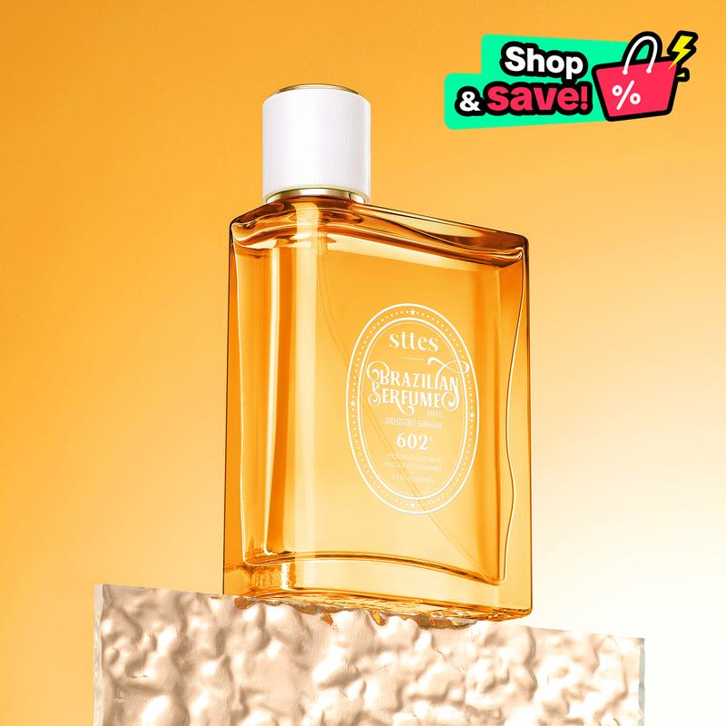 Sttes brazilian Perfume 602#（Irresistible Sunshine） - Eau De Perfume 100ml (3.4fl Oz)  vanilla Gourmet tune (Caramel vanilla flavor) sttes brazilian