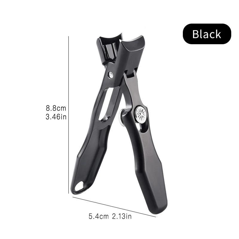 Anti-splash Nail Clipper, Wide Jaw Opening Manicure Fingernail Cutter, Thick Hard Ingrown Toenail Cutics Scissors Tool, Summer Nail Art & Care Tool, Nail Supplies, Christmas Gift